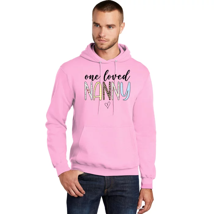 One Loved Nanny Cute Gift Hoodie