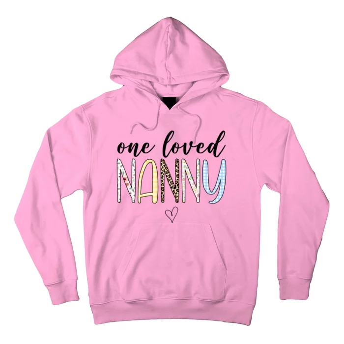 One Loved Nanny Cute Gift Hoodie