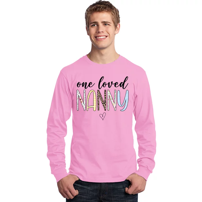 One Loved Nanny Cute Gift Long Sleeve Shirt