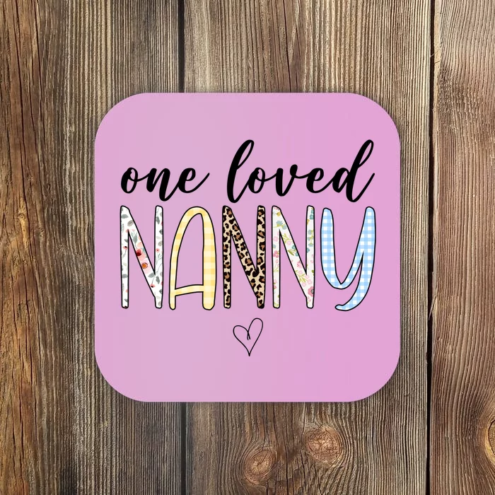 One Loved Nanny Cute Gift Coaster