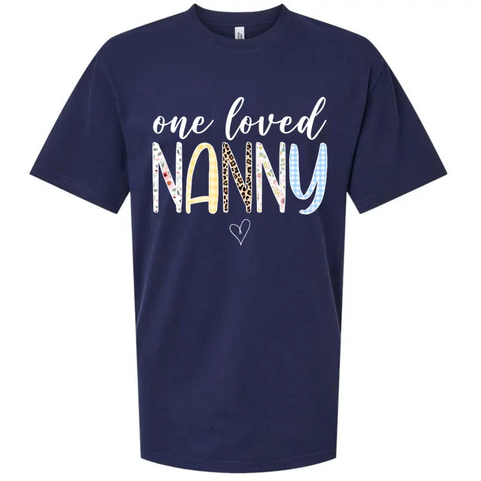 One Loved Nanny Cute Gift Sueded Cloud Jersey T-Shirt