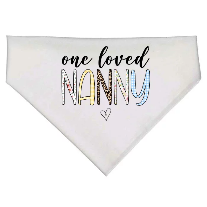 One Loved Nanny Cute Gift USA-Made Doggie Bandana