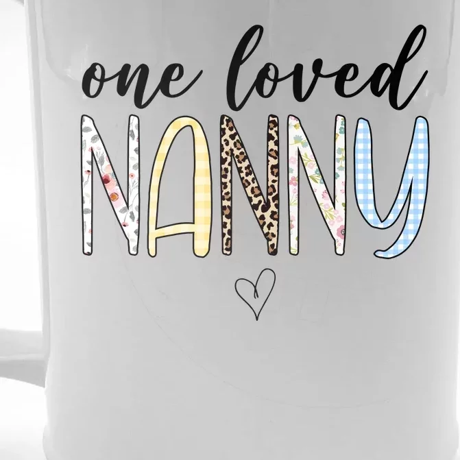 One Loved Nanny Cute Gift Front & Back Beer Stein