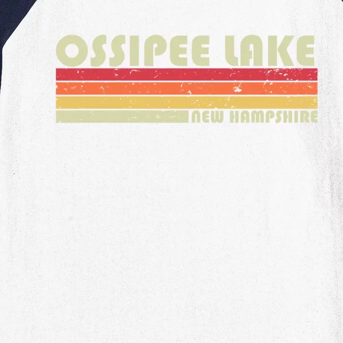 Ossipee Lake New Hampshire Funny Fishing Camping Summer Gift Funny Gift Baseball Sleeve Shirt