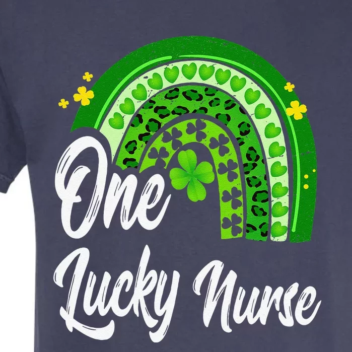 One Lucky Nurse Scrub RN St Patricks Day Nurses Women Garment-Dyed Heavyweight T-Shirt