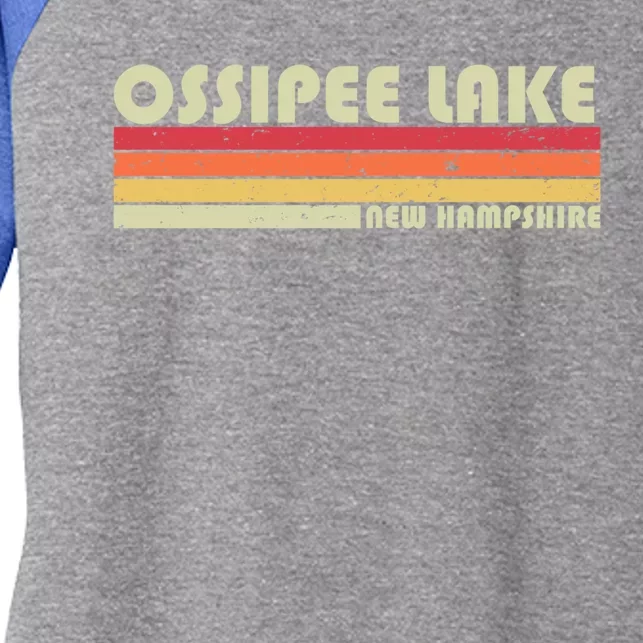 Ossipee Lake New Hampshire Funny Fishing Camping Summer Gift Women's Tri-Blend 3/4-Sleeve Raglan Shirt