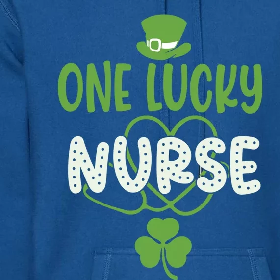 One Lucky Nurse Cute St Patrick’s Day Appreciation Nurses Gift Premium Hoodie