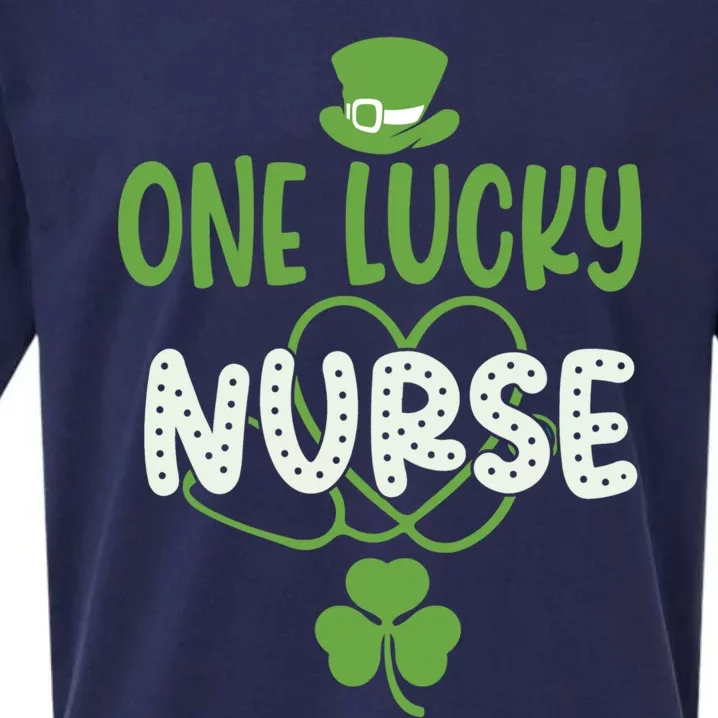 One Lucky Nurse Cute St Patrick’s Day Appreciation Nurses Gift Sueded Cloud Jersey T-Shirt