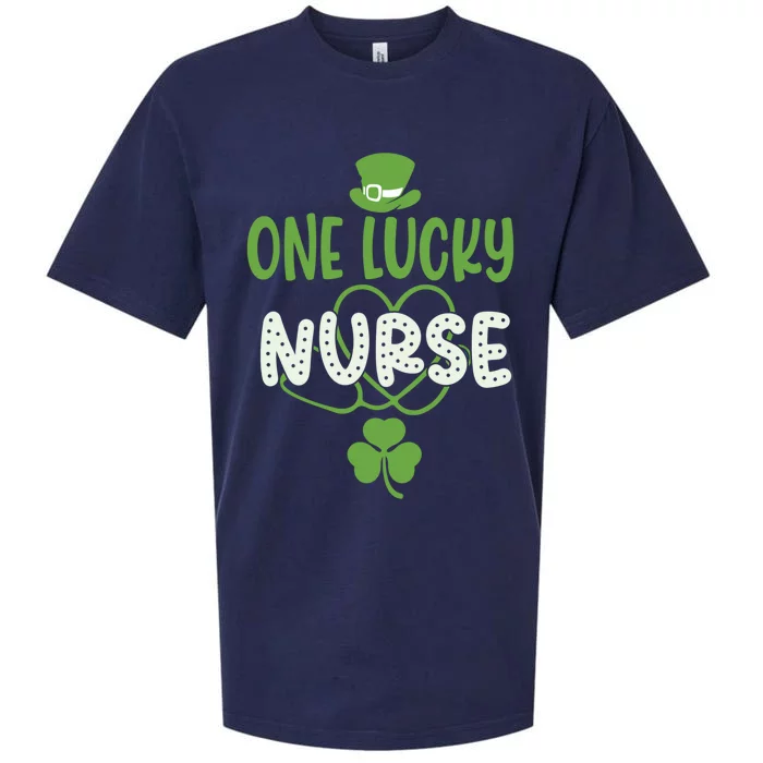 One Lucky Nurse Cute St Patrick’s Day Appreciation Nurses Gift Sueded Cloud Jersey T-Shirt