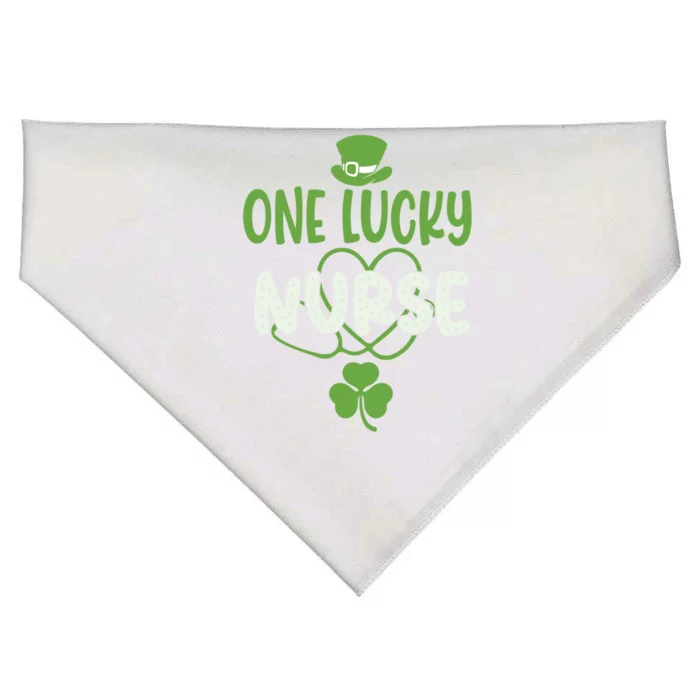 One Lucky Nurse Cute St Patrick’s Day Appreciation Nurses Gift USA-Made Doggie Bandana