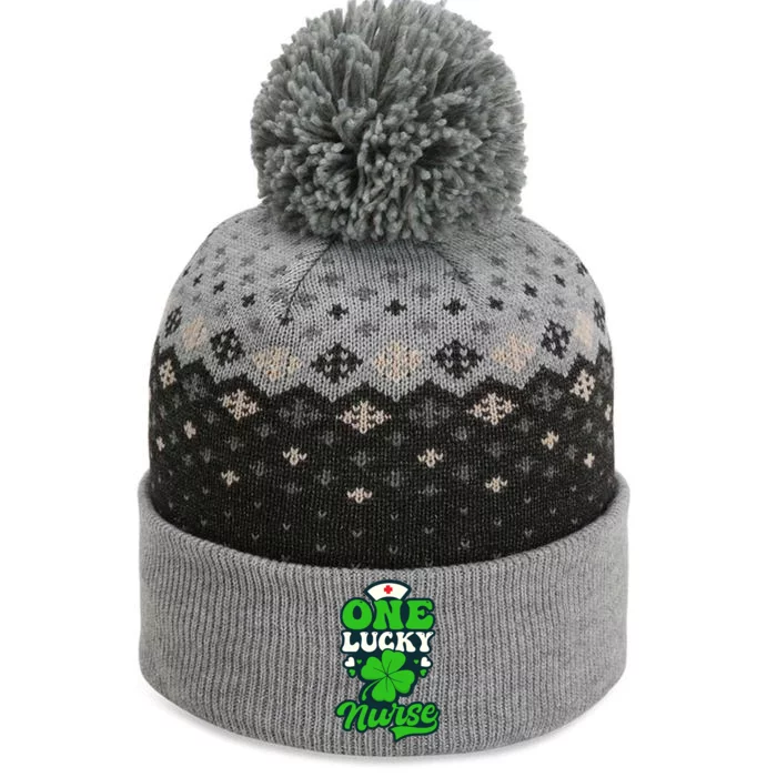 One Lucky Nurse Design St Patricks Nurse Gift The Baniff Cuffed Pom Beanie