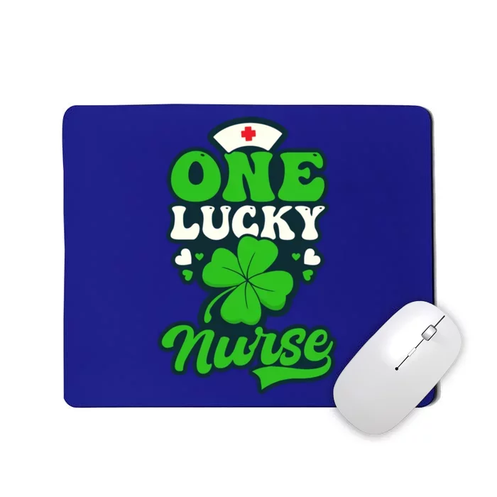 One Lucky Nurse Design St Patricks Nurse Gift Mousepad