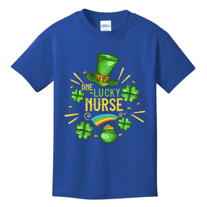 One Lucky Nurse Shamrock For Rn Student St Patricks Day Gift Kids T-Shirt