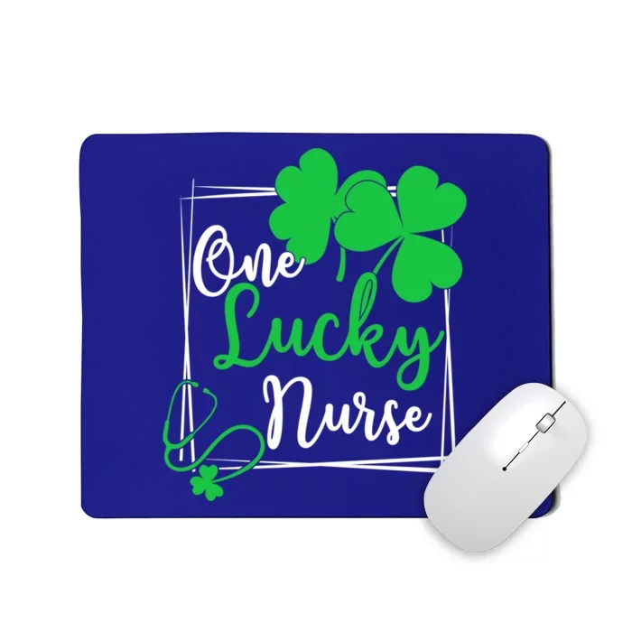 One Lucky Nurse Gift Cool Gift Happy St Patrick's Day Nurse Gift Mousepad