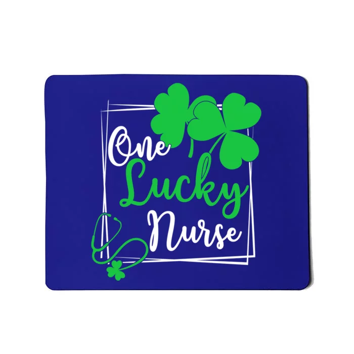 One Lucky Nurse Gift Cool Gift Happy St Patrick's Day Nurse Gift Mousepad