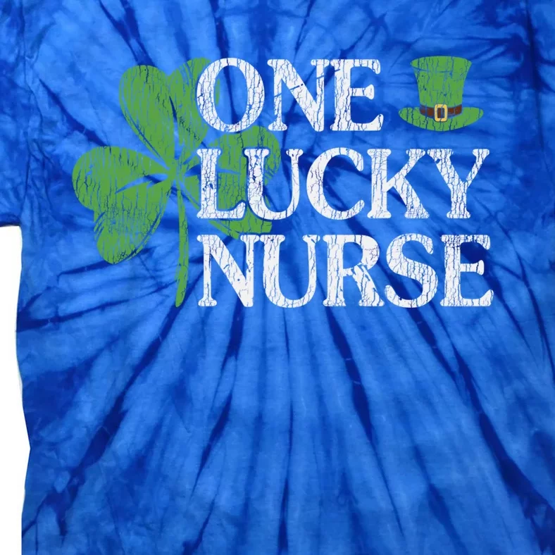 One Lucky Nurse St Patrick's Day Matching Students Nurses Gift Tie-Dye T-Shirt