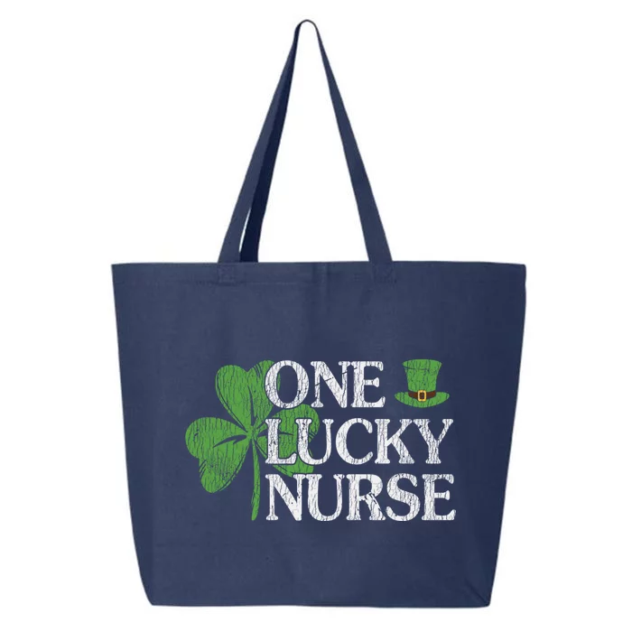 One Lucky Nurse St Patrick's Day Matching Students Nurses Gift 25L Jumbo Tote