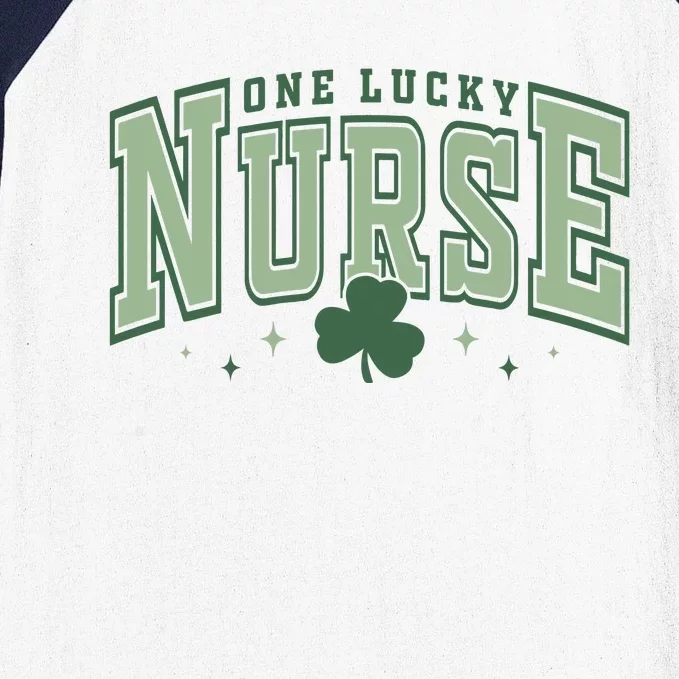 One Lucky Nurse St Patricks Day Baseball Sleeve Shirt