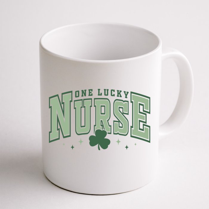 One Lucky Nurse St Patricks Day Front & Back Coffee Mug