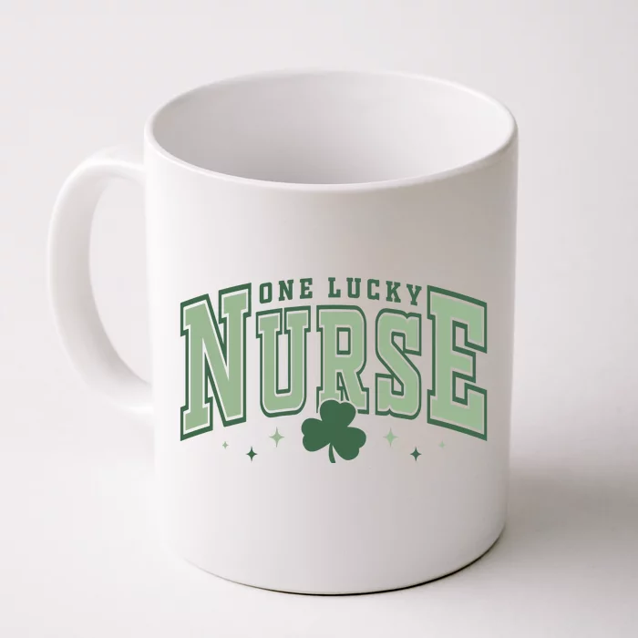 One Lucky Nurse St Patricks Day Front & Back Coffee Mug