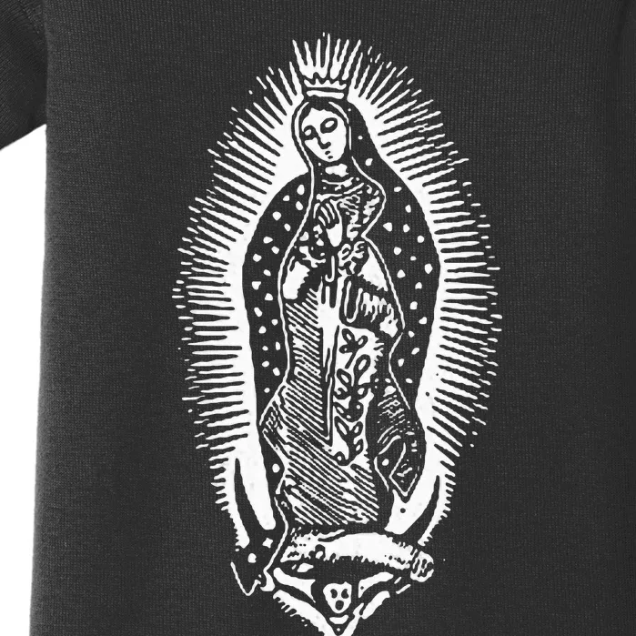 Our Lady Of Guadalupe Virgin Mary Mother Of Jesus Baby Bodysuit