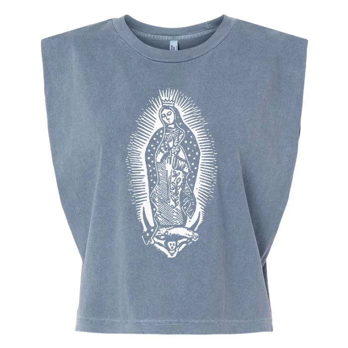 Our Lady Of Guadalupe Virgin Mary Mother Of Jesus Garment-Dyed Women's Muscle Tee