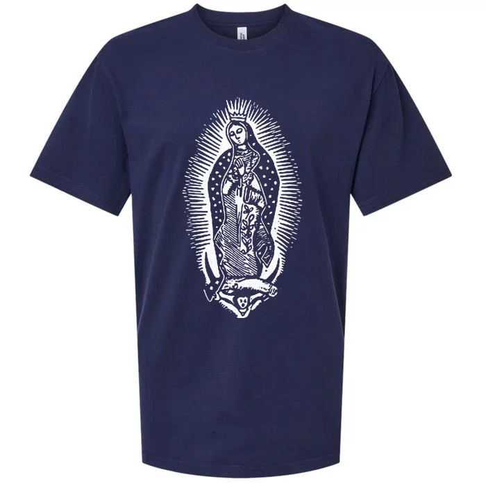 Our Lady Of Guadalupe Virgin Mary Mother Of Jesus Sueded Cloud Jersey T-Shirt