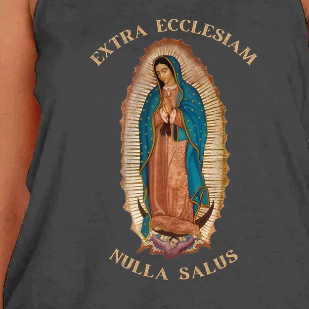 Our Lady Of Guadalupe Roman Catholic Gift Women's Knotted Racerback Tank