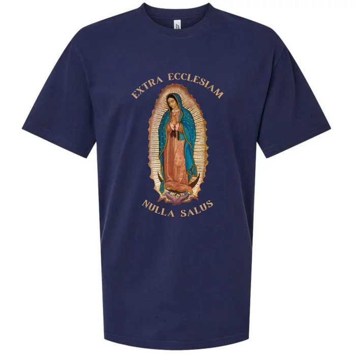 Our Lady Of Guadalupe Roman Catholic Gift Sueded Cloud Jersey T-Shirt