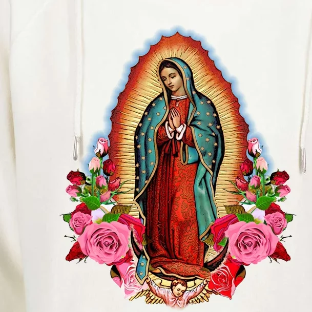 Our Lady Of Guadalupe Saint Virgin Mary Funny Gift Womens Funnel Neck Pullover Hood