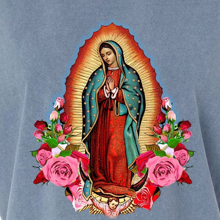 Our Lady Of Guadalupe Saint Virgin Mary Funny Gift Garment-Dyed Women's Muscle Tee