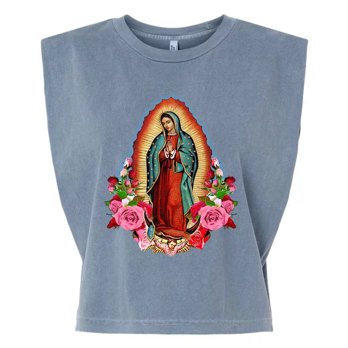 Our Lady Of Guadalupe Saint Virgin Mary Funny Gift Garment-Dyed Women's Muscle Tee