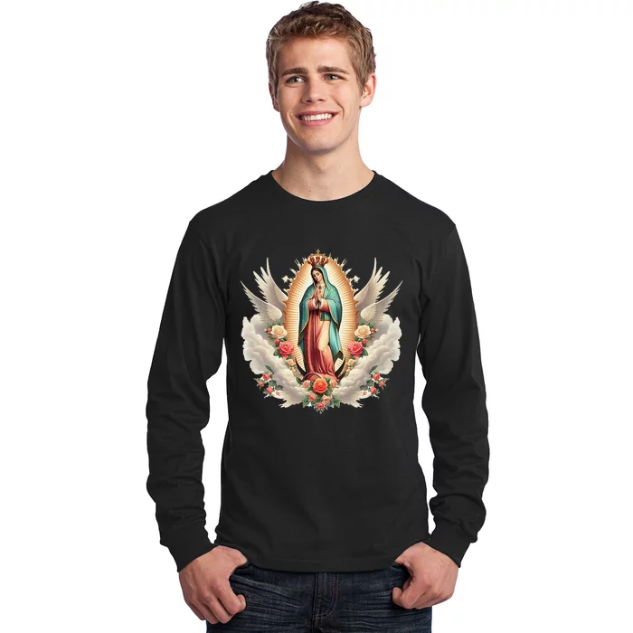 Our Lady Of Guadalupe Virgin Mary Catholic Saint Long Sleeve Shirt