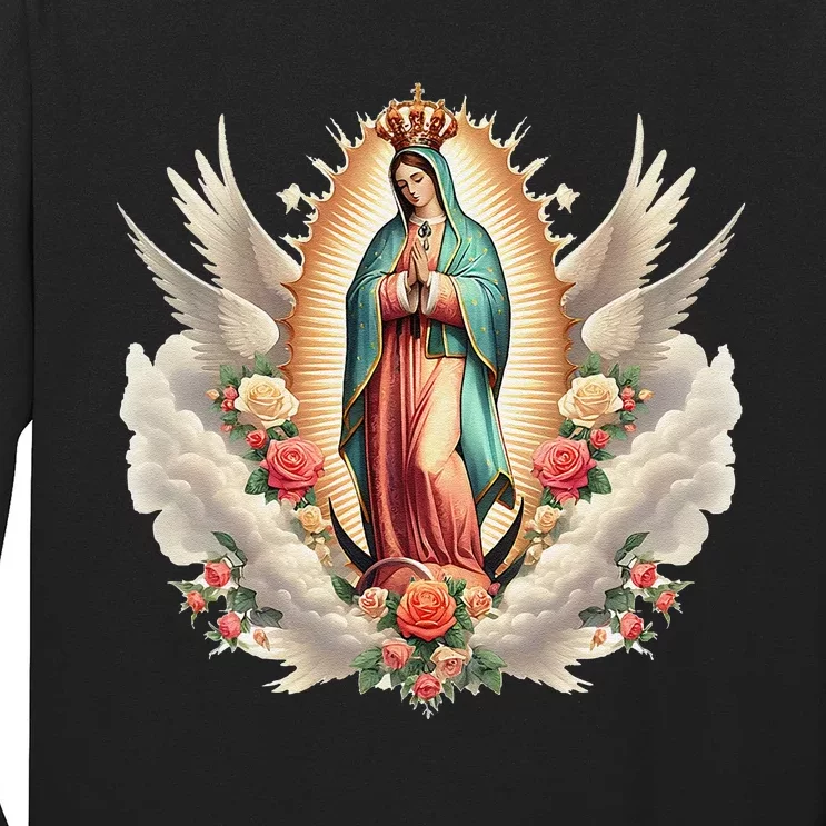 Our Lady Of Guadalupe Virgin Mary Catholic Saint Long Sleeve Shirt