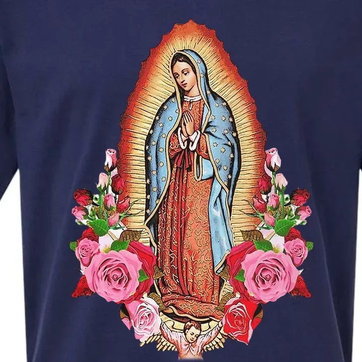 Our Lady Of Guadalupe Sueded Cloud Jersey T-Shirt