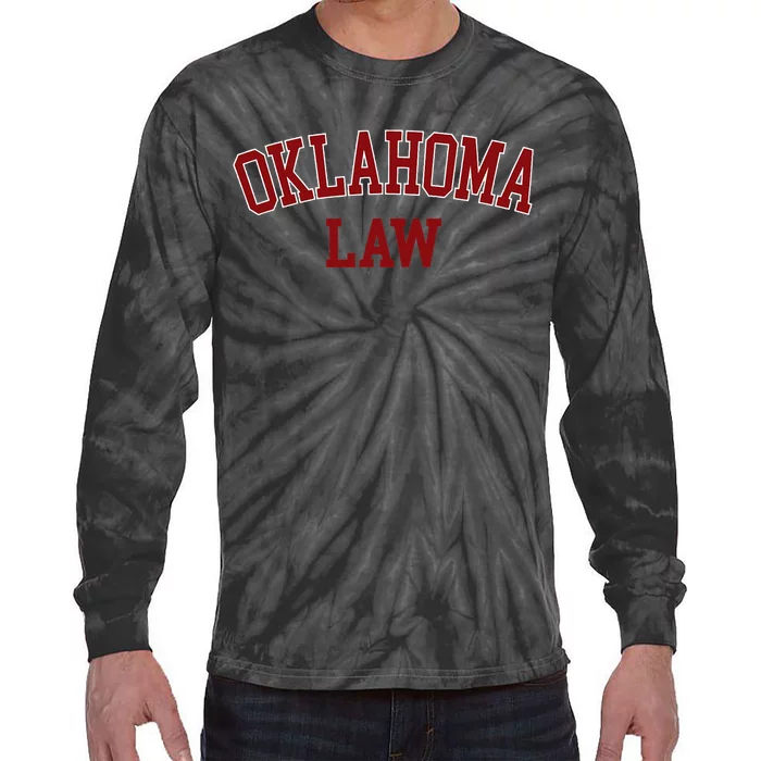 Oklahoma Law Oklahoma Bar Graduate Gift Lawyer Tie-Dye Long Sleeve Shirt