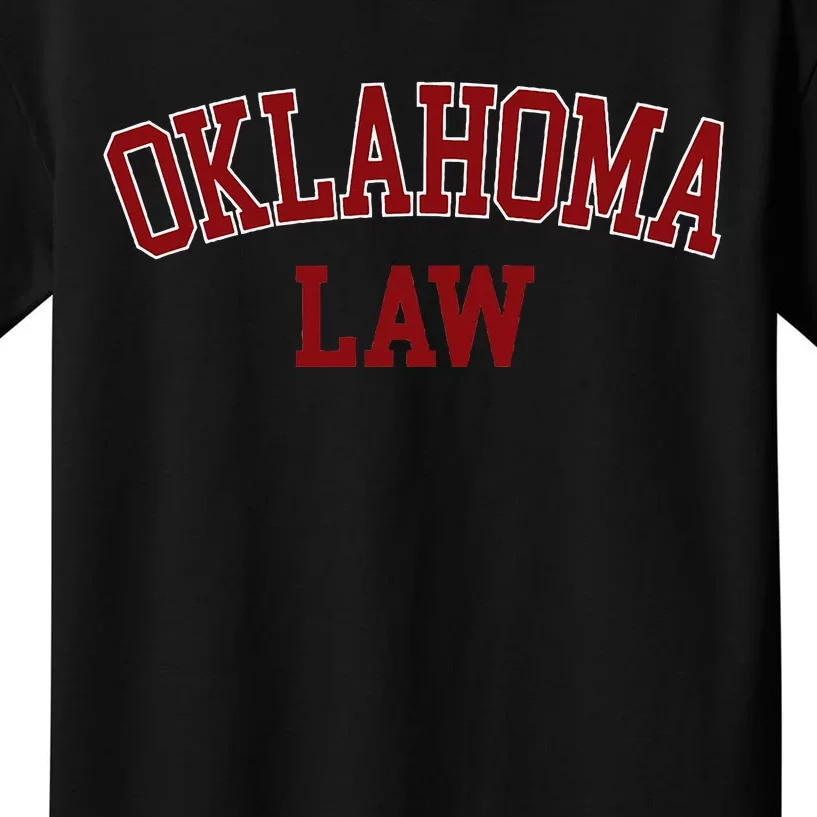 Oklahoma Law Oklahoma Bar Graduate Gift Lawyer Kids T-Shirt