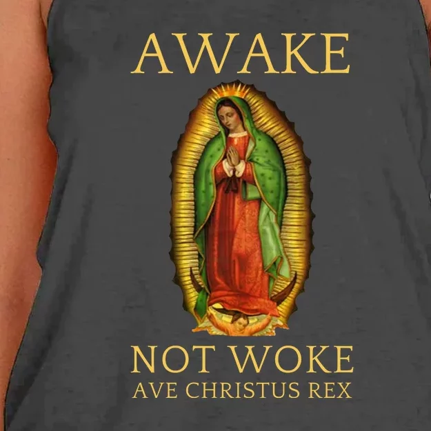 Our Lady Of Guadalupe Roman Catholic Gift Women's Knotted Racerback Tank