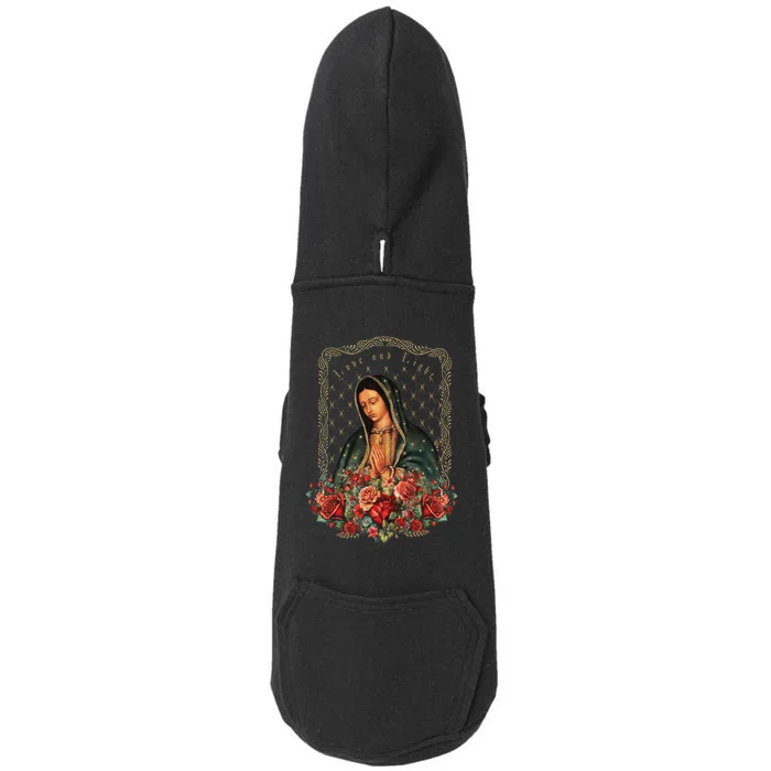 Our Lady Of Guadalupe Virgin Mary Catholic Saint Doggie 3-End Fleece Hoodie