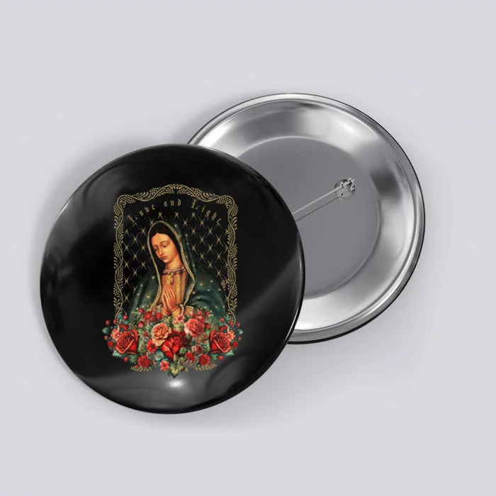 Our Lady Of Guadalupe Virgin Mary Catholic Saint Button