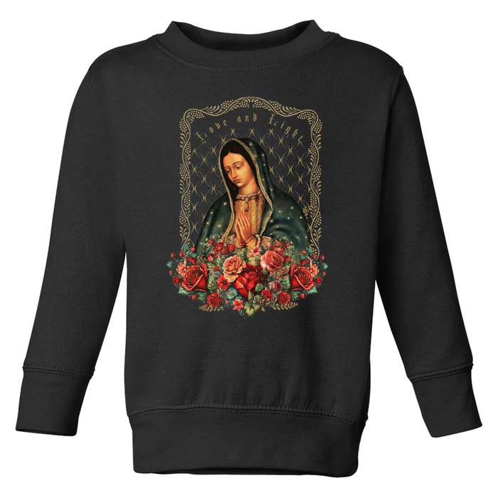 Our Lady Of Guadalupe Virgin Mary Catholic Saint Toddler Sweatshirt