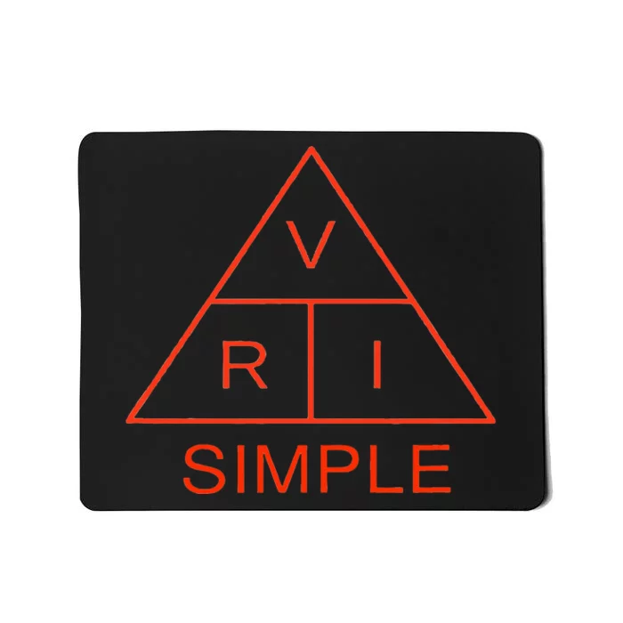 Ohm Law Ohmssimple Law Triangleelectrical Engineer Mousepad