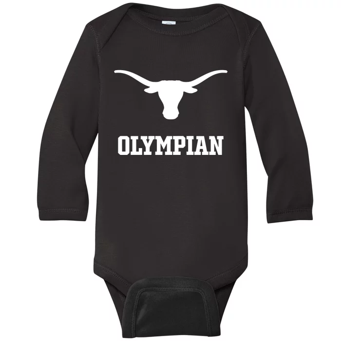 Olympian Longhorns Baby Long Sleeve Bodysuit