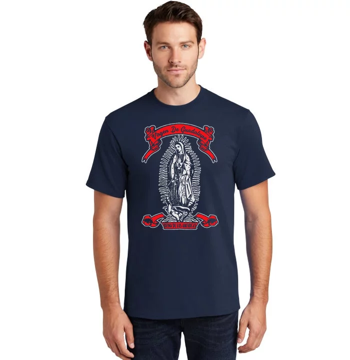 Our Lady Of Guadalupe Catholic Virgin Mary Mexican Mom Tall T-Shirt