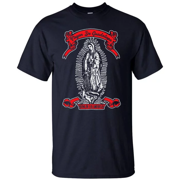 Our Lady Of Guadalupe Catholic Virgin Mary Mexican Mom Tall T-Shirt