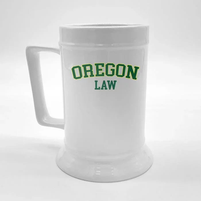 Oregon Law Oregon Bar Graduate Gift Lawyer College Front & Back Beer Stein