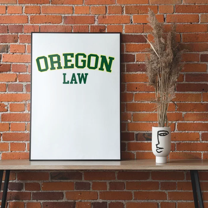 Oregon Law Oregon Bar Graduate Gift Lawyer College Poster