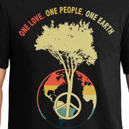 One Love One People One Earth Save Earth Happy Earth Day Gift Pajama Set