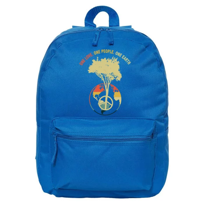 One Love One People One Earth Save Earth Happy Earth Day Gift 16 in Basic Backpack