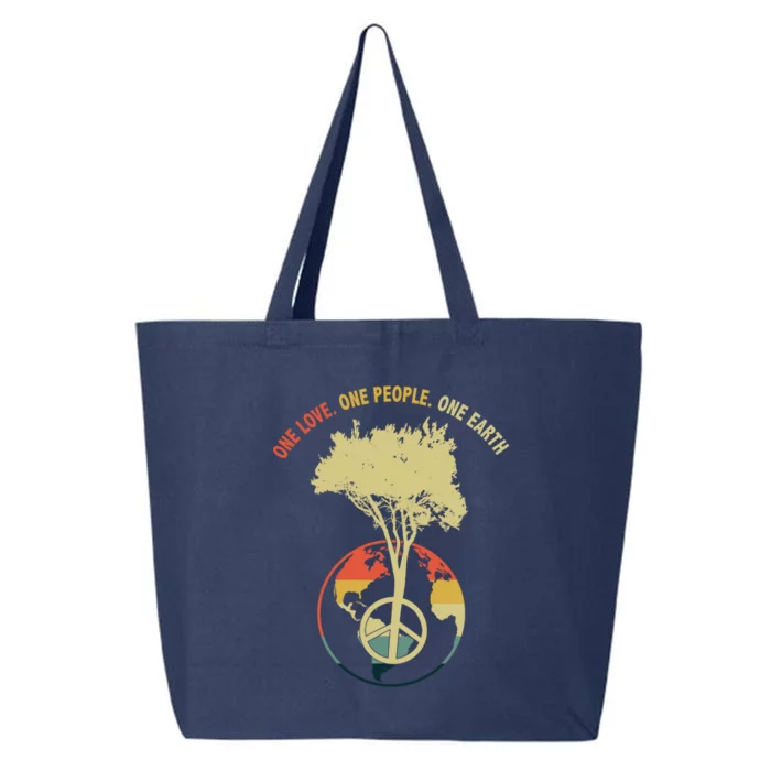 One Love One People One Earth Save Earth Happy Earth Day Gift 25L Jumbo Tote